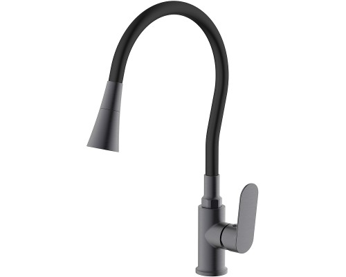 Смеситель для кухни Splenka S41.43.09 Графит матовый Черный