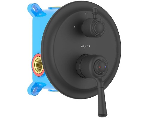 Смеситель для душа Aquatek Классик AQ1546MB Черный матовый
