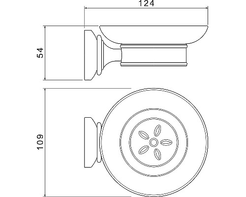 Мыльница Aquatek Классик AQ4503CR Хром
