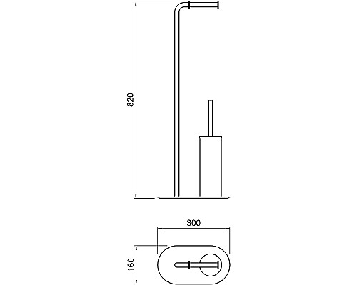 Напольная стойка Aquatek Оберон AQ4231CR Хром