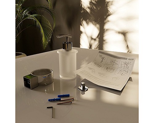 Дозатор для жидкого мыла Altasan Лотос ЛТ80Х Хром