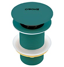 Донный клапан Creavit click-clack Зеленый нил