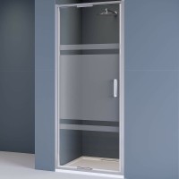 Душевая дверь RGW Stilvoll SV-05 100 профиль Хром стекло прозрачное-матовое-прозрачное