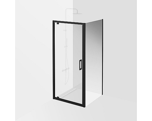 Душевая стенка Kerama Marazzi Vetro 90 VE.90.FP.BLK.M профиль Черный матовый стекло прозрачное