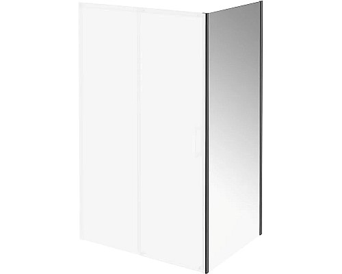 Душевая стенка Kerama Marazzi Vetro 90 VE.90.FP.BLK.M профиль Черный матовый стекло прозрачное