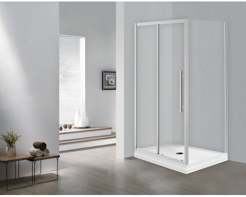 Душевой уголок Esbano Flex 120x90 профиль Хром стекло прозрачное
