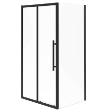 Душевой уголок Esbano Flex 120x90 профиль Черный стекло прозрачное