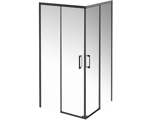 Душевой уголок Kerama Marazzi Vetro 100x100 VE.100.SSD.BLK.M профиль Черный матовый стекло прозрачное Душевой уголок Kerama Marazzi Vetro 100x100 VE.100.SSD.BLK.M профиль Черный матовый стекло прозрачное