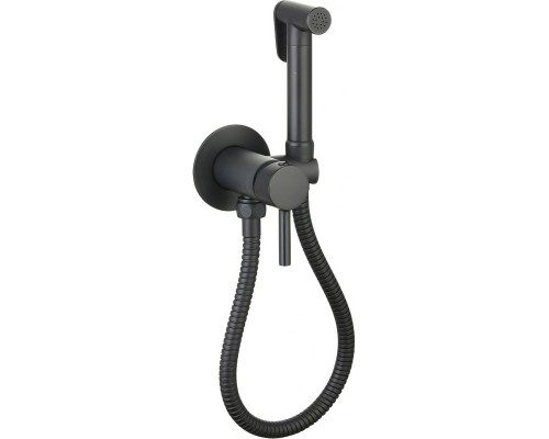 Гигиенический душ со смесителем CeramaLux KRS/001 Черный матовый