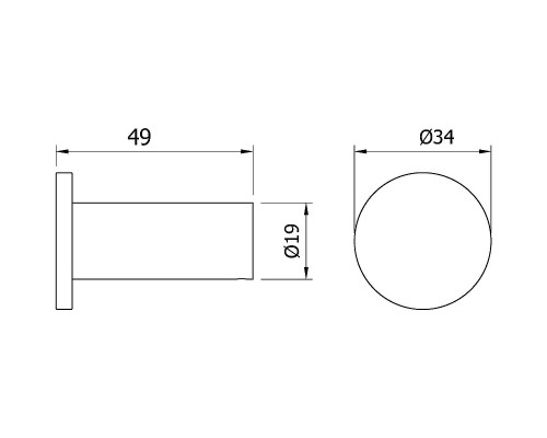 Крючок Nofer Verona 16873.B Хром