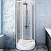 Душевой уголок Radomir Стронг 110x110 1-03-1-0-0-1820 профиль Белый стекло прозрачное