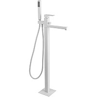 Смеситель для ванны Remer Absolute AU08BO Белый матовый