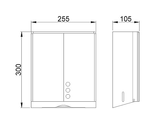 Диспенсер для бумажных полотенец Nofer 04046.B Хром