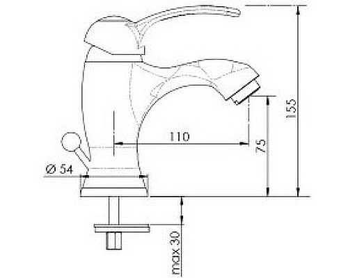 Смеситель для раковины Remer Liberty LA10 Хром