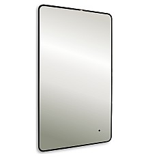 Зеркало Silver Mirrors Incanto 60 LED-00002538 с подсветкой Черное с бесконтактным выключателем и диммером