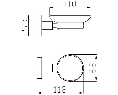 Мыльница Rav Slezak Colorado COA0300SM Бронза