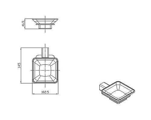 Мыльница Raglo R301.02.09 Графит