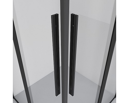 Душевой уголок Niagara Nova 90х90 NG-6823-34BLACK профиль Черный матовый стекло прозрачное