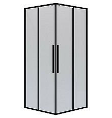 Душевой уголок Niagara Nova 100х100 NG-6824-34BLACK профиль Черный матовый стекло прозрачное