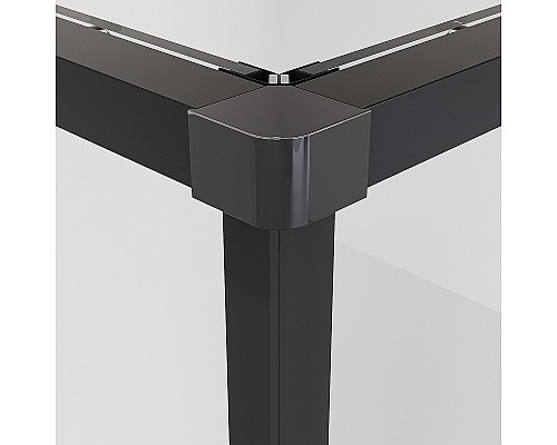 Душевой уголок Niagara Nova 100х100 NG-6824-34BLACK профиль Черный матовый стекло прозрачное