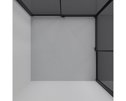 Душевой уголок Niagara Nova 90х90 NG-2823-34BLACK профиль Черный матовый стекло тонированное