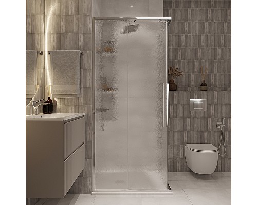 Душевой уголок Niagara Nova 90х90 NG-3623-34 профиль Хром стекло шиншилла