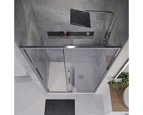 Душевая дверь Niagara Nova 130 NG-64-13A профиль Хром стекло прозрачное