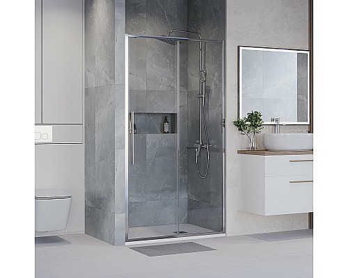 Душевая дверь Niagara Nova 130 NG-64-13A профиль Хром стекло прозрачное