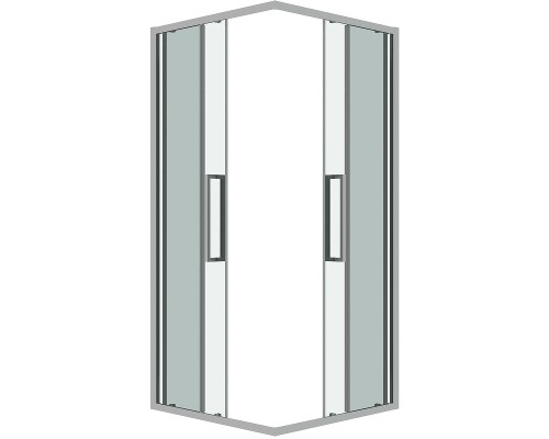 Душевой уголок Grossman Cosmo 90х90 300.K33.02.9090.10.00 профиль Хром стекло прозрачное
