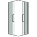 Душевой уголок Grossman Cosmo 90х90 300.K33.02.9090.10.00 профиль Хром стекло прозрачное