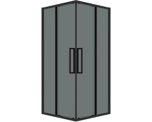 Душевой уголок Grossman Cosmo 90х90 300.K33.02.9090.21.10 профиль Черный матовый стекло тонированное