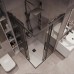 Душевой уголок Grossman Cosmo 90х90 300.K33.02.9090.21.10 профиль Черный матовый стекло тонированное