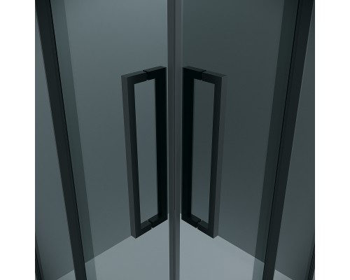 Душевой уголок Grossman Cosmo 90х90 300.K33.02.9090.21.10 профиль Черный матовый стекло тонированное