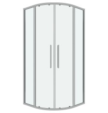 Душевой уголок Grossman Cosmo 90х90 301.K33.02.9090.10.00 профиль Хром стекло прозрачное