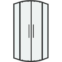 Душевой уголок Grossman Cosmo 90х90 301.K33.02.9090.21.00 профиль Черный матовый стекло прозрачное