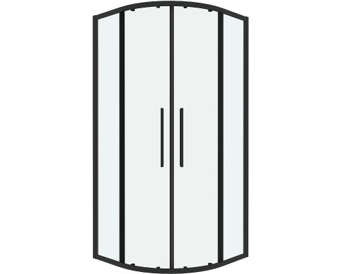 Душевой уголок Grossman Cosmo 90х90 301.K33.02.9090.21.00 профиль Черный матовый стекло прозрачное