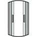 Душевой уголок Grossman Cosmo 90х90 301.K33.02.9090.21.00 профиль Черный матовый стекло прозрачное