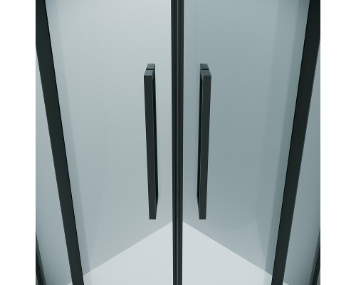 Душевой уголок Grossman Cosmo 90х90 301.K33.02.9090.21.00 профиль Черный матовый стекло прозрачное
