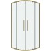Душевой уголок Grossman Cosmo 90х90 301.K33.02.9090.32.00 профиль Золото сатин стекло прозрачное