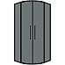 Душевой уголок Grossman Cosmo 100х100 301.K33.02.1010.21.10 профиль Черный матовый стекло тонированное