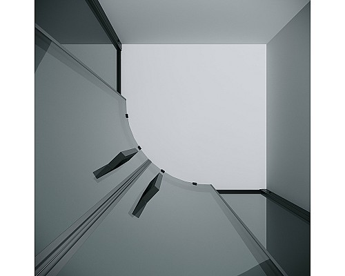 Душевой уголок Grossman Cosmo 100х100 301.K33.02.1010.21.10 профиль Черный матовый стекло тонированное