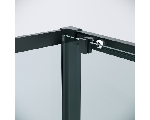 Душевой уголок Grossman Cosmo 100х90 120.K33.02.1090.21.00 профиль Черный матовый стекло прозрачное
