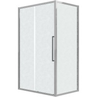 Душевой уголок Grossman Cosmo 100х80 120.K33.02.1080.10.02 профиль Хром стекло шиншилла