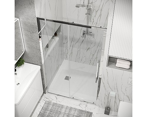 Душевая дверь Grossman Cosmo 130 100.K33.02.130.10.00 профиль Хром стекло прозрачное