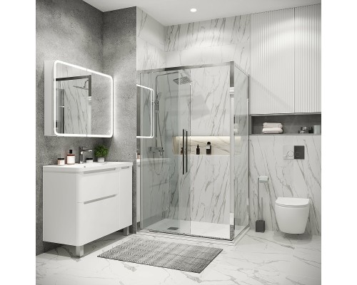 Душевая стенка Grossman Cosmo 90 200.K33.02.90.10.00 профиль Хром стекло прозрачное