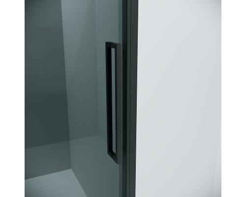 Душевая дверь Grossman Cosmo 130 100.K33.02.130.21.10 профиль Черный матовый стекло тонированное