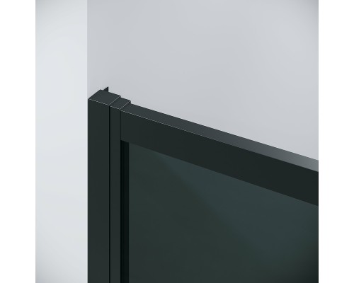 Душевая дверь Grossman Cosmo 130 100.K33.02.130.21.10 профиль Черный матовый стекло тонированное