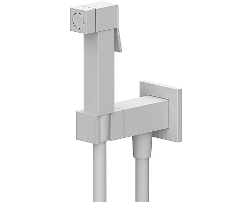 Гигиенический душ со смесителем Remer Qubica Q64BO Белый матовый