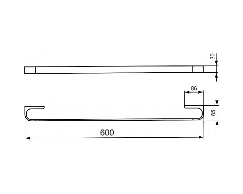 Полотенцедержатель Ideal Standard Moments N1141AA Хром