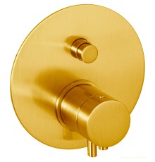 Смеситель для душа Remer Minimal Thermo с термостатом Золото брашированное